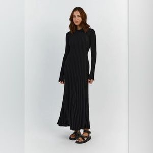 Dissh Ada Long Sleeve Midi Dress